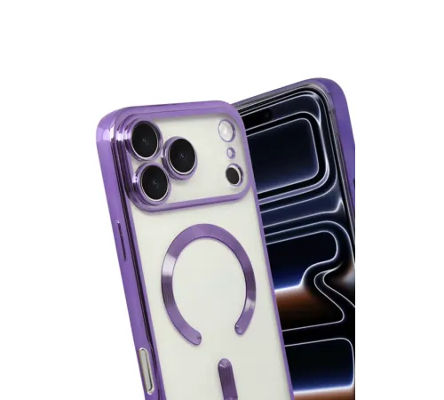 Apple iPhone 17 Pro Max Kross Magneticsafe Kapak - Mor