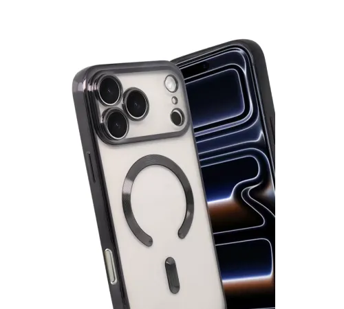 Apple iPhone 17 Pro Max Kross Magneticsafe Kapak - Siyah