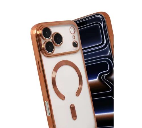 Apple iPhone 17 Pro Max Kross Magneticsafe Kapak - Turuncu