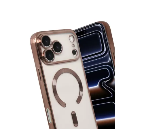 Apple iPhone 17 Pro Max Kross Magneticsafe Kapak - Çöl Titanyum