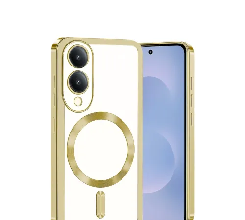 Samsung Galaxy S25 Edge Kross Magneticsafe Kapak - Gold