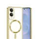 Samsung Galaxy S25 Edge Kross Magneticsafe Kapak - Gold