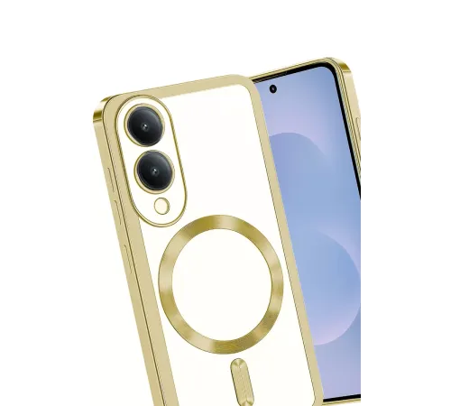 Samsung Galaxy S25 Edge Kross Magneticsafe Kapak - Gold