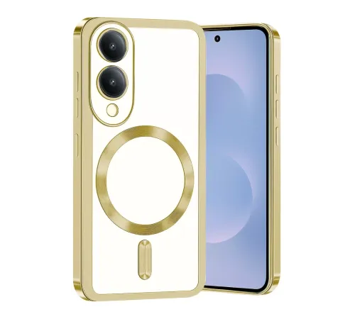 Samsung Galaxy S25 Edge Kross Magneticsafe Kapak - Gold