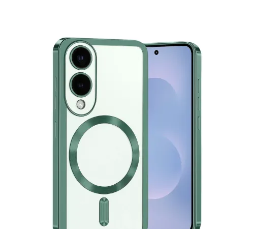 Samsung Galaxy S25 Edge Kross Magneticsafe Kapak - Koyu Yeşil