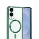 Samsung Galaxy S25 Edge Kross Magneticsafe Kapak - Koyu Yeşil