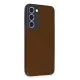 Samsung Galaxy S23 Plus Kılıf Loop Deri Silikon - Kahverengi