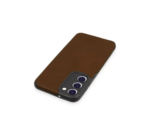 Samsung Galaxy S23 Plus Kılıf Loop Deri Silikon - Kahverengi