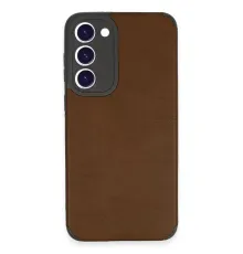Samsung Galaxy S23 Plus Kılıf Loop Deri Silikon - Kahverengi
