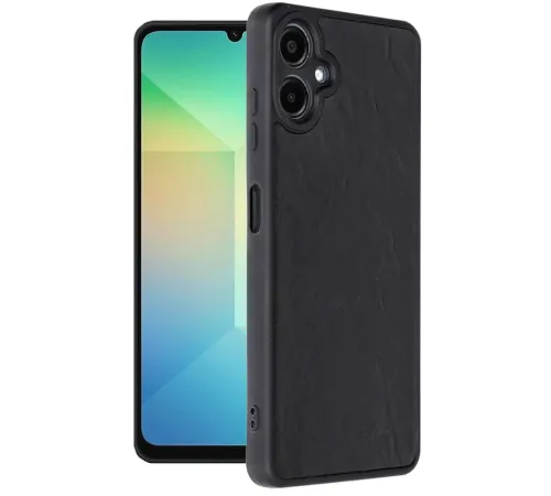 Samsung Galaxy A06 Kılıf Aras Deri Kapak - Siyah