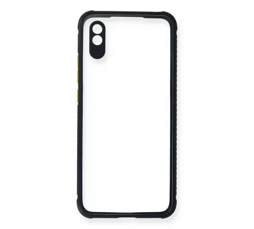 Xiaomi Redmi 9A Kılıf Miami Şeffaf Silikon - Lacivert