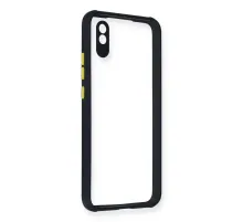 Xiaomi Redmi 9A Kılıf Miami Şeffaf Silikon - Lacivert