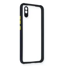 Xiaomi Redmi 9A Kılıf Miami Şeffaf Silikon - Lacivert