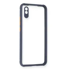 Xiaomi Redmi 9A Kılıf Miami Şeffaf Silikon - Gri
