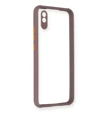 Xiaomi Redmi 9A Kılıf Miami Şeffaf Silikon - Açık Mor