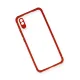 Xiaomi Redmi 9A Kılıf Miami Şeffaf Silikon - Kırmızı