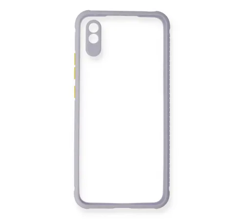 Xiaomi Redmi 9A Kılıf Miami Şeffaf Silikon - Lila