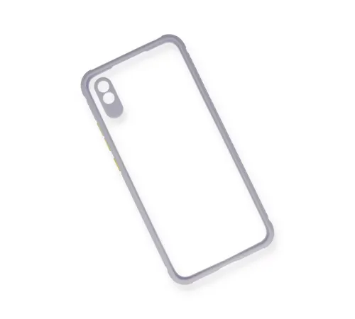 Xiaomi Redmi 9A Kılıf Miami Şeffaf Silikon - Lila