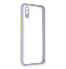 Xiaomi Redmi 9A Kılıf Miami Şeffaf Silikon - Lila