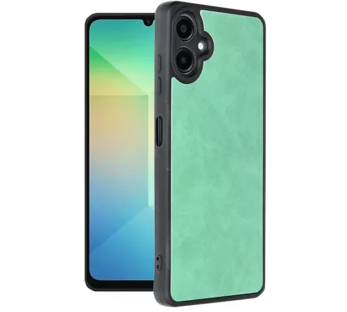 Samsung Galaxy A06 Kılıf Aras Deri Kapak - Koyu Yeşil