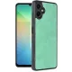 Samsung Galaxy A06 Kılıf Aras Deri Kapak - Koyu Yeşil