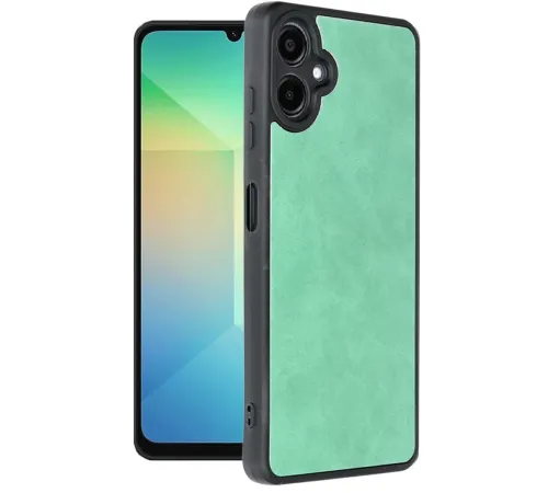 Samsung Galaxy A06 Kılıf Aras Deri Kapak - Koyu Yeşil