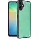 Samsung Galaxy A06 Kılıf Aras Deri Kapak - Koyu Yeşil