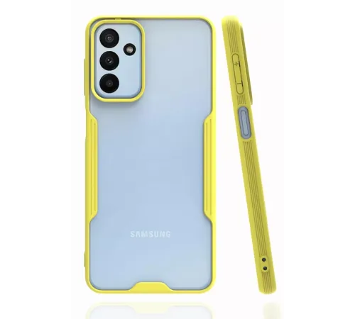 Samsung Galaxy A04S Kılıf Platin Silikon - Sarı