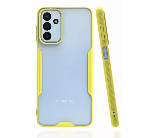 Samsung Galaxy A04S Kılıf Platin Silikon - Sarı