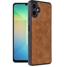 Samsung Galaxy A06 Kılıf Aras Deri Kapak - Taba
