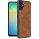 Samsung Galaxy A06 Kılıf Aras Deri Kapak - Taba