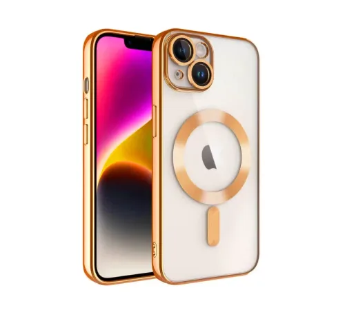 Apple iPhone 13 Kılıf Kross Magneticsafe Kapak - Turuncu