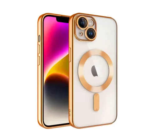 Apple iPhone 13 Kılıf Kross Magneticsafe Kapak - Turuncu