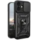 Apple iPhone 17 Pars Lens Yüzüklü Silikon - Siyah