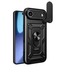 Apple iPhone 17 Air Pars Lens Yüzüklü Silikon - Siyah