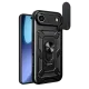 Apple iPhone 17 Air Pars Lens Yüzüklü Silikon - Siyah