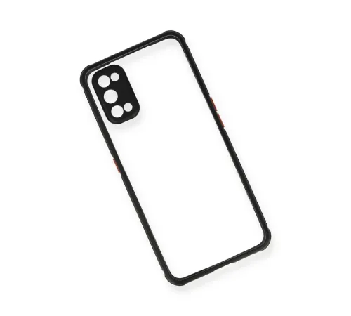 Realme 7 Pro Kılıf Miami Şeffaf Silikon - Siyah