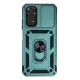 Xiaomi Redmi Note 11 Kılıf Pars Lens Yüzüklü Silikon - Yeşil