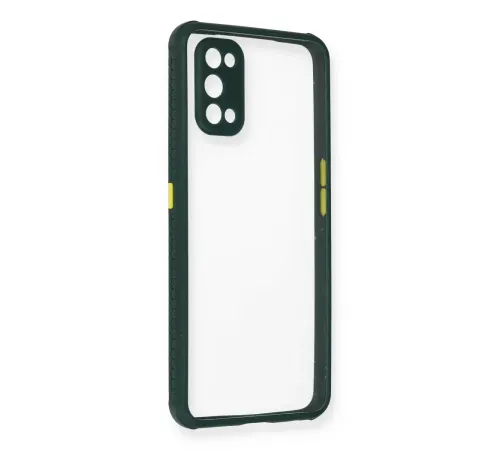 Realme 7 Pro Kılıf Miami Şeffaf Silikon - Koyu Yeşil