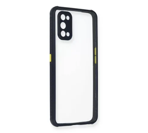 Realme 7 Pro Kılıf Miami Şeffaf Silikon - Lacivert