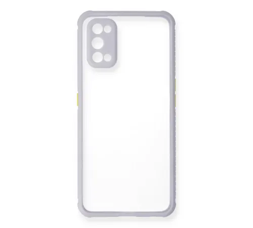 Realme 7 Pro Kılıf Miami Şeffaf Silikon - Lila