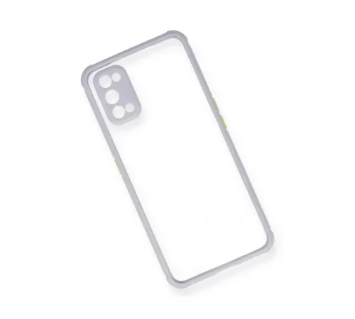 Realme 7 Pro Kılıf Miami Şeffaf Silikon - Lila