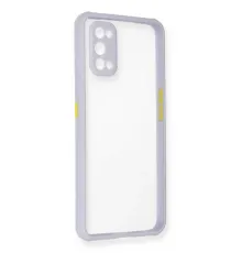 Realme 7 Pro Kılıf Miami Şeffaf Silikon - Lila