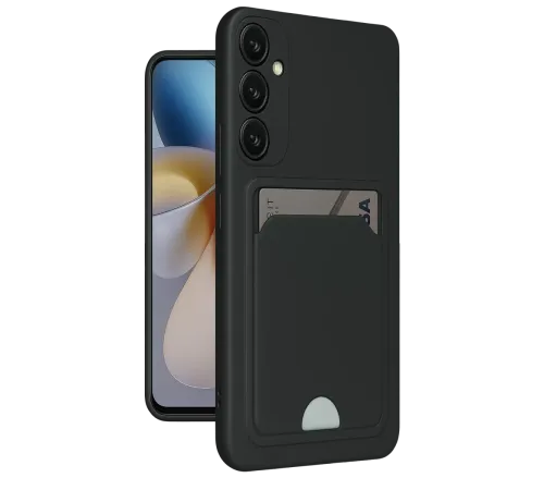 Samsung Galaxy A26 Kılıf Kelvin Kartvizitli Silikon - Siyah