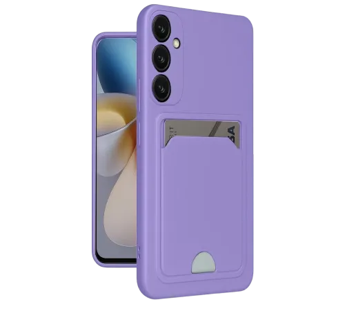 Samsung Galaxy A26 Kılıf Kelvin Kartvizitli Silikon - Lila