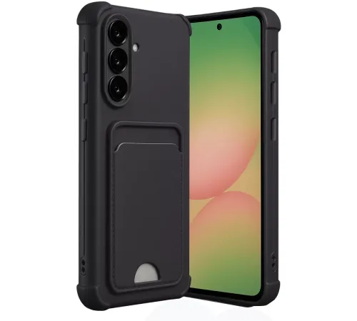 Samsung Galaxy A36 Kılıf Kelvin Kartvizitli Silikon - Siyah