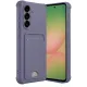 Samsung Galaxy A36 Kılıf Kelvin Kartvizitli Silikon - Lila