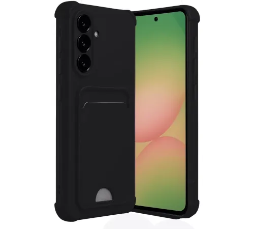 Samsung Galaxy A56 Kılıf Kelvin Kartvizitli Silikon - Siyah