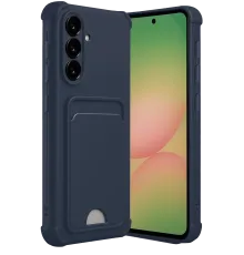 Samsung Galaxy A56 Kılıf Kelvin Kartvizitli Silikon - Lacivert