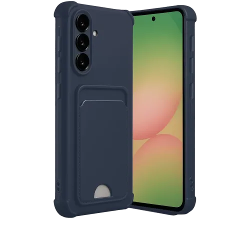 Samsung Galaxy A56 Kılıf Kelvin Kartvizitli Silikon - Lacivert